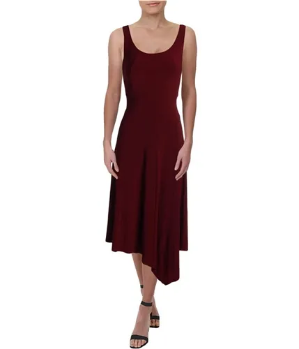 Anne Klein Womens Sleeveless Asymmetrical Dress