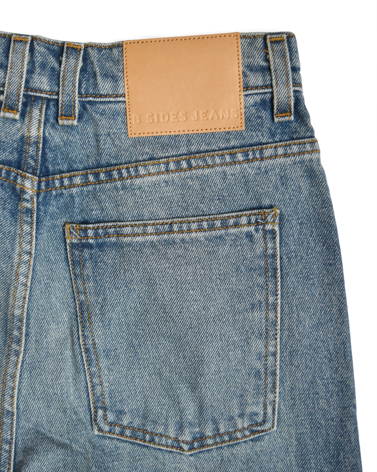 B Sides Plein Relaxed Straight Vista Blue Jeans