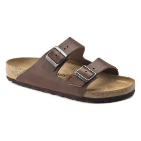 Birkenstock Arizona Vintage Wood Roast Leather Sandals (Regular)