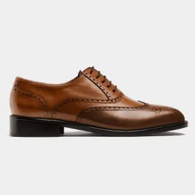 Brogue Shoes in brown leather