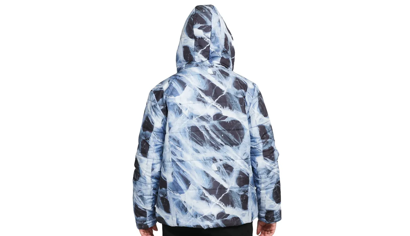 Caterpillar Allover Print Outdoor Jacket Blue