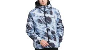 Caterpillar Allover Print Outdoor Jacket Blue