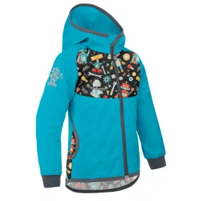 children's softshell jacket Unuo Basic Roboti emerald