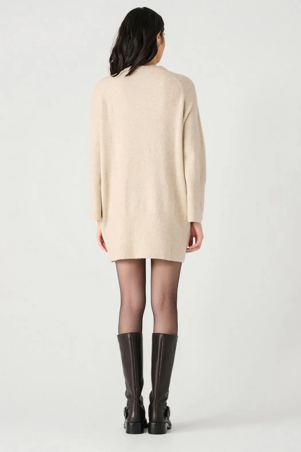 Crew Neck Sweater Dress