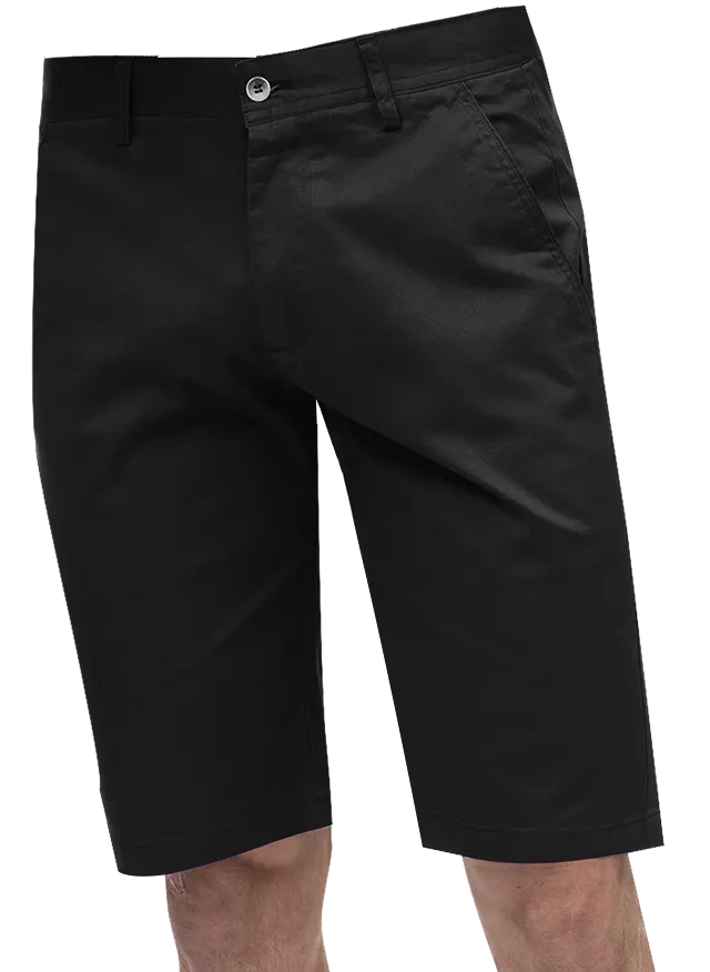 EJ Samuel Black Chino Short Pants CHS01