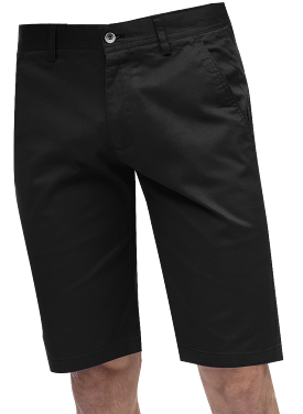 EJ Samuel Black Chino Short Pants CHS01