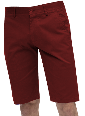 EJ Samuel Burgundy Chino Short Pants CHS01