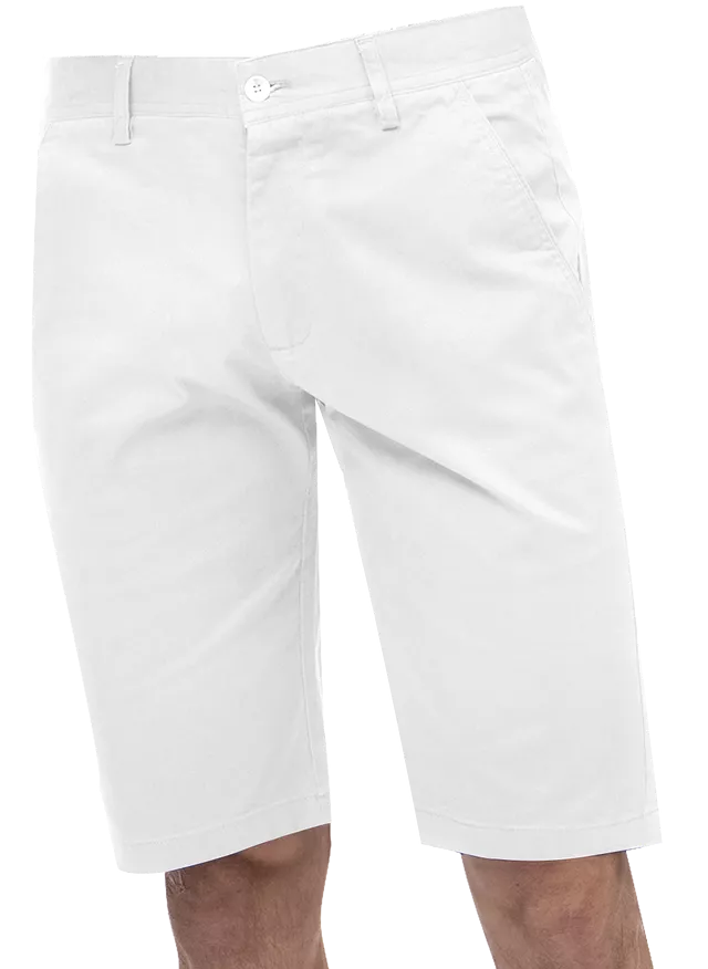 EJ Samuel White Chino Short Pants CHS01