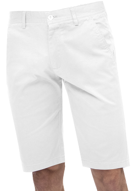 EJ Samuel White Chino Short Pants CHS01