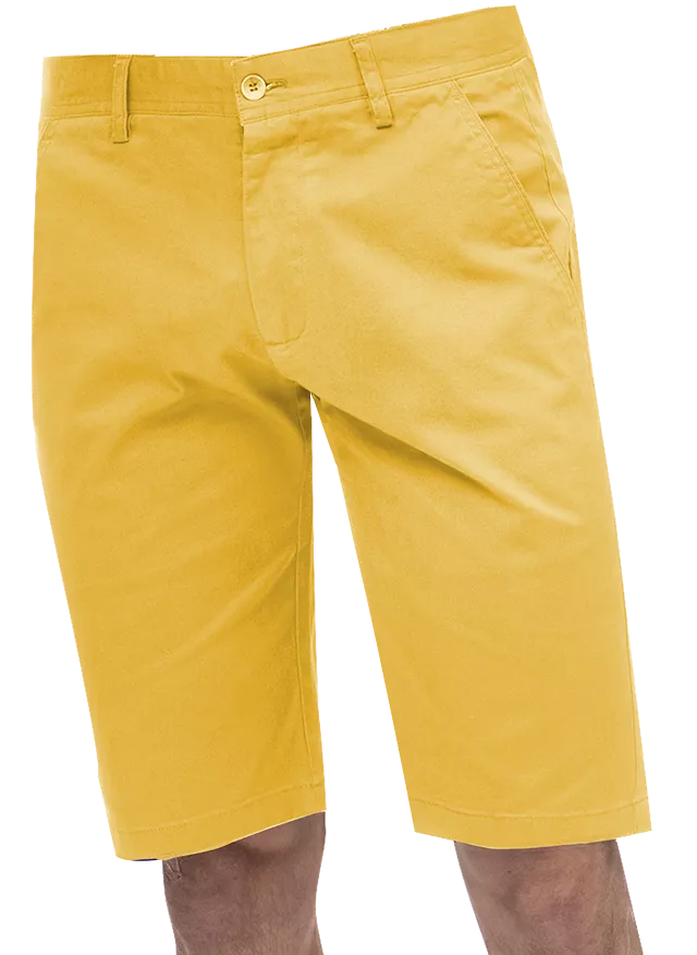 EJ Samuel Yellow Chino Short Pants CHS01