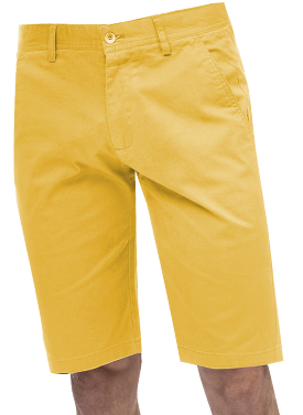 EJ Samuel Yellow Chino Short Pants CHS01