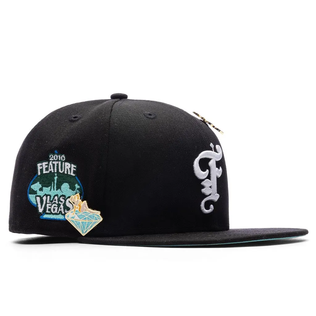 Feature x New Era Old English Las Vegas Fitted - Black/Mint