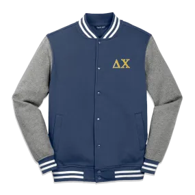 Fraternity Varsity Letterman Jacket, 2-Color Greek Letters - Sport-Tek ST270 - EMB