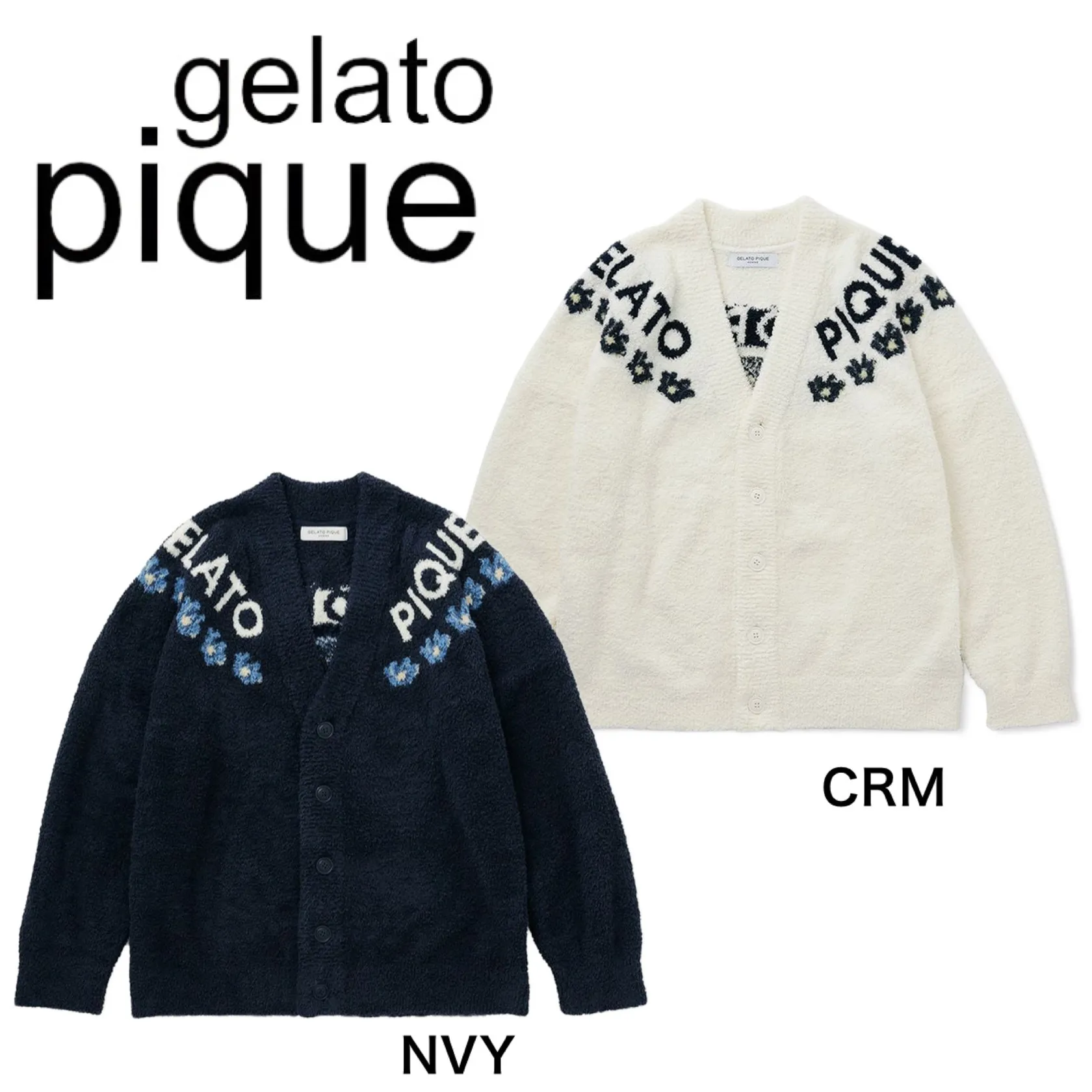 gelato pique  |Nylon Street Style Logo Cardigans