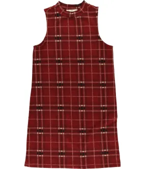 Hippie Rose Womens Plaid Sheath Dress