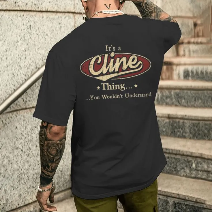 It's A Cline Thing You Wouldn't Understand Men's T-shirt Back Print