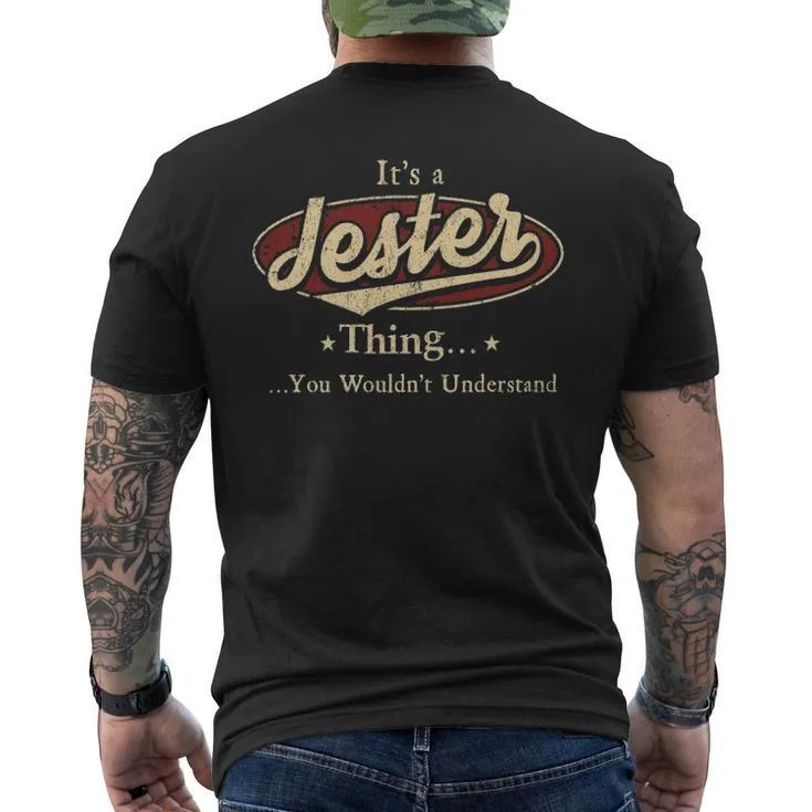 It's A Jester Thing You Wouldn't Understand Men's T-shirt Back Print