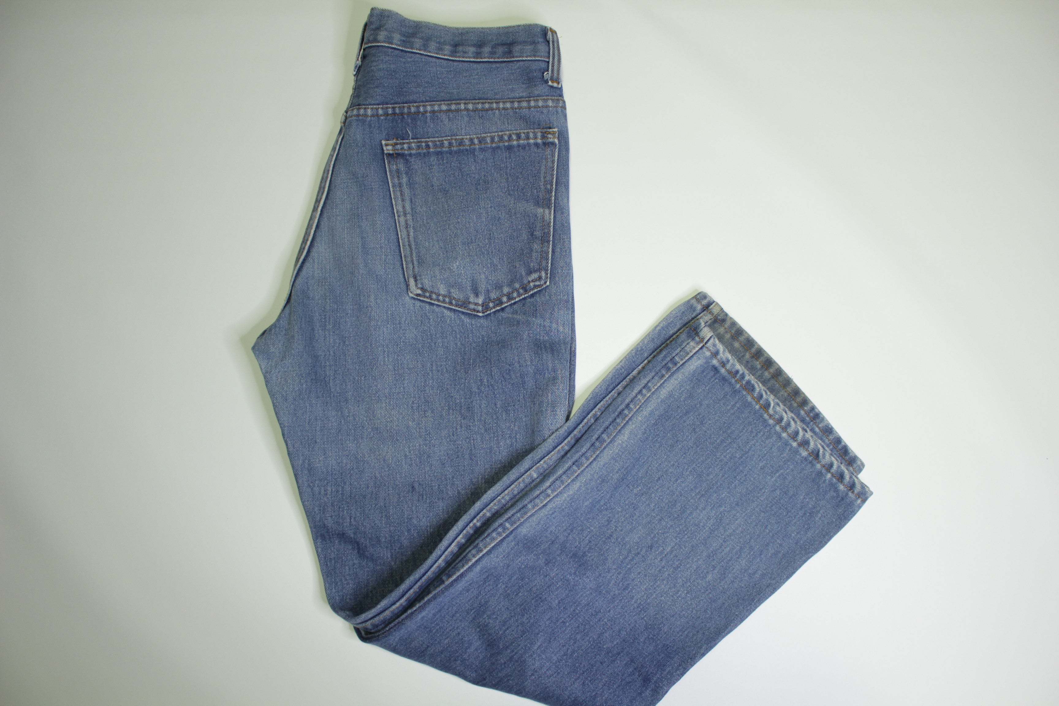 JC Penneys Plain Pocket Vintage 80's Denim Blue Jeans