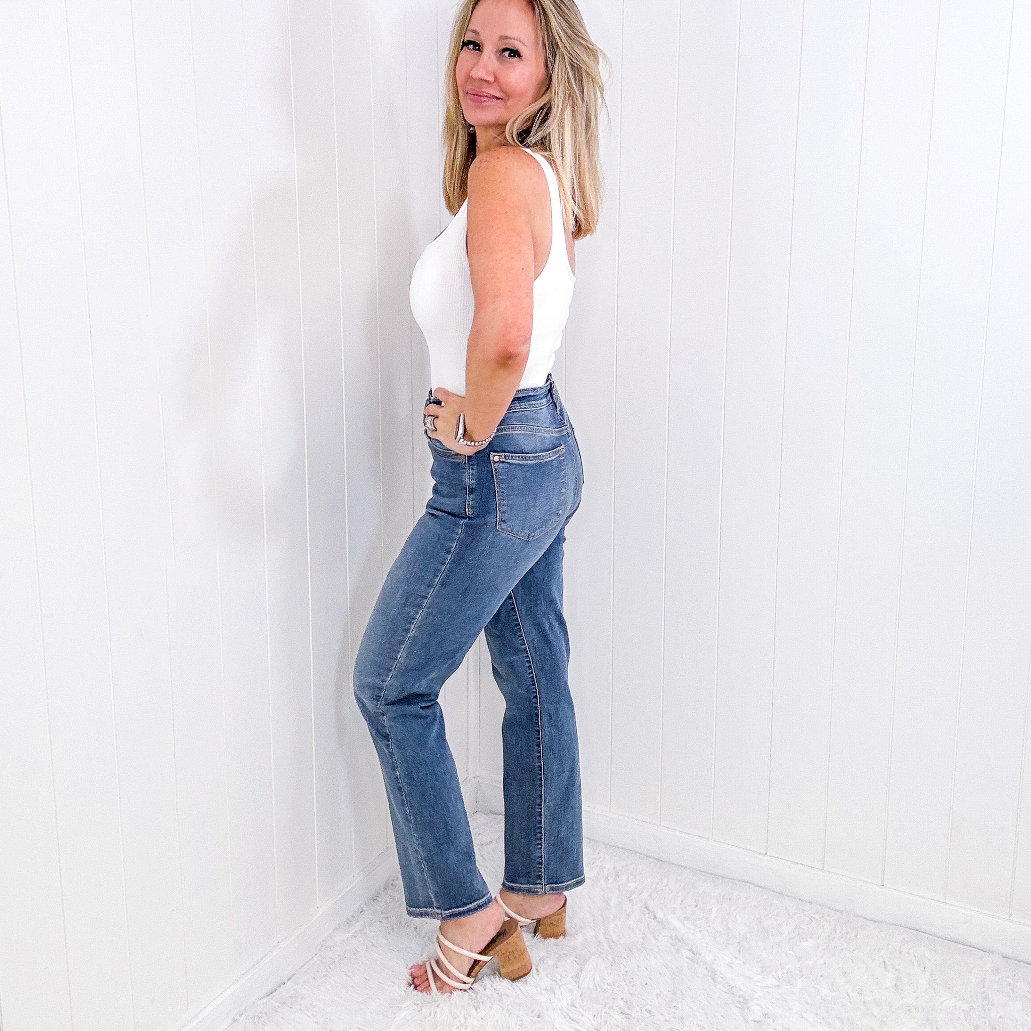 Judy Blue Amy High Waist Straight Leg Jeans