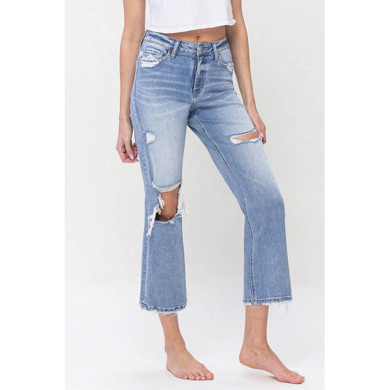 Kendall Vervet High Waisted Crop Jeans (24-32)