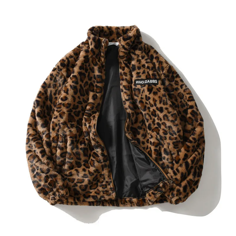 Leopard Print Long Sleeve Jacket