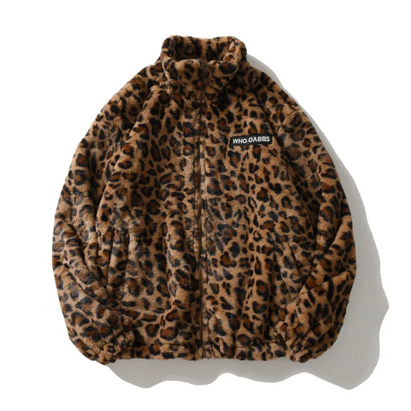 Leopard Print Long Sleeve Jacket