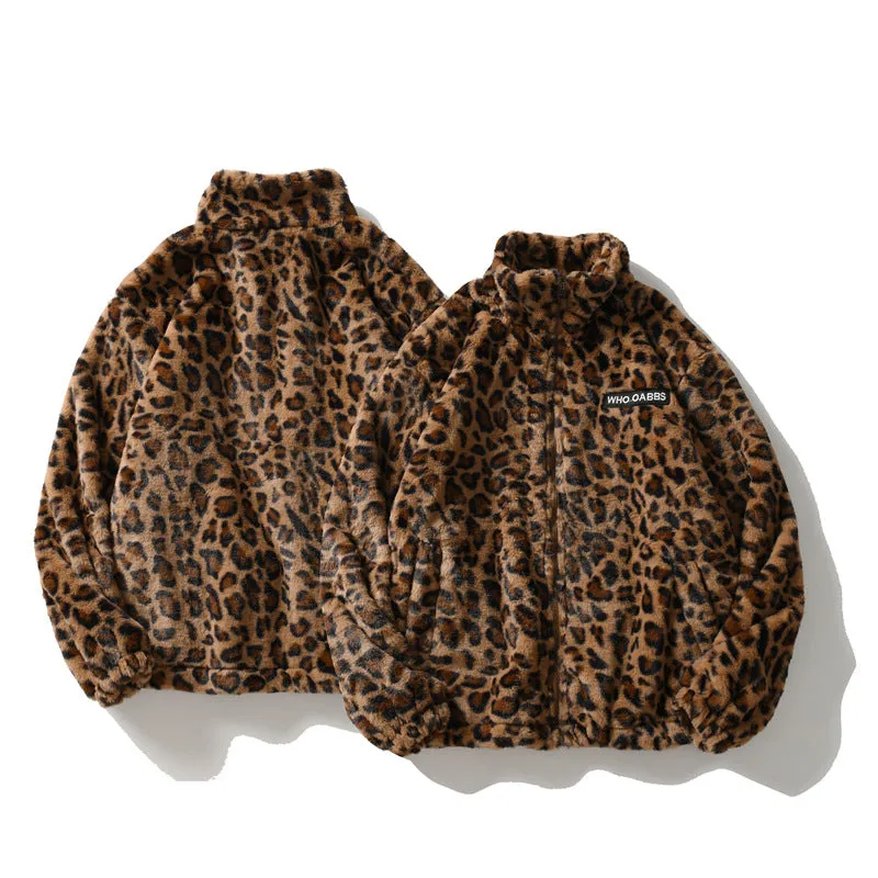 Leopard Print Long Sleeve Jacket