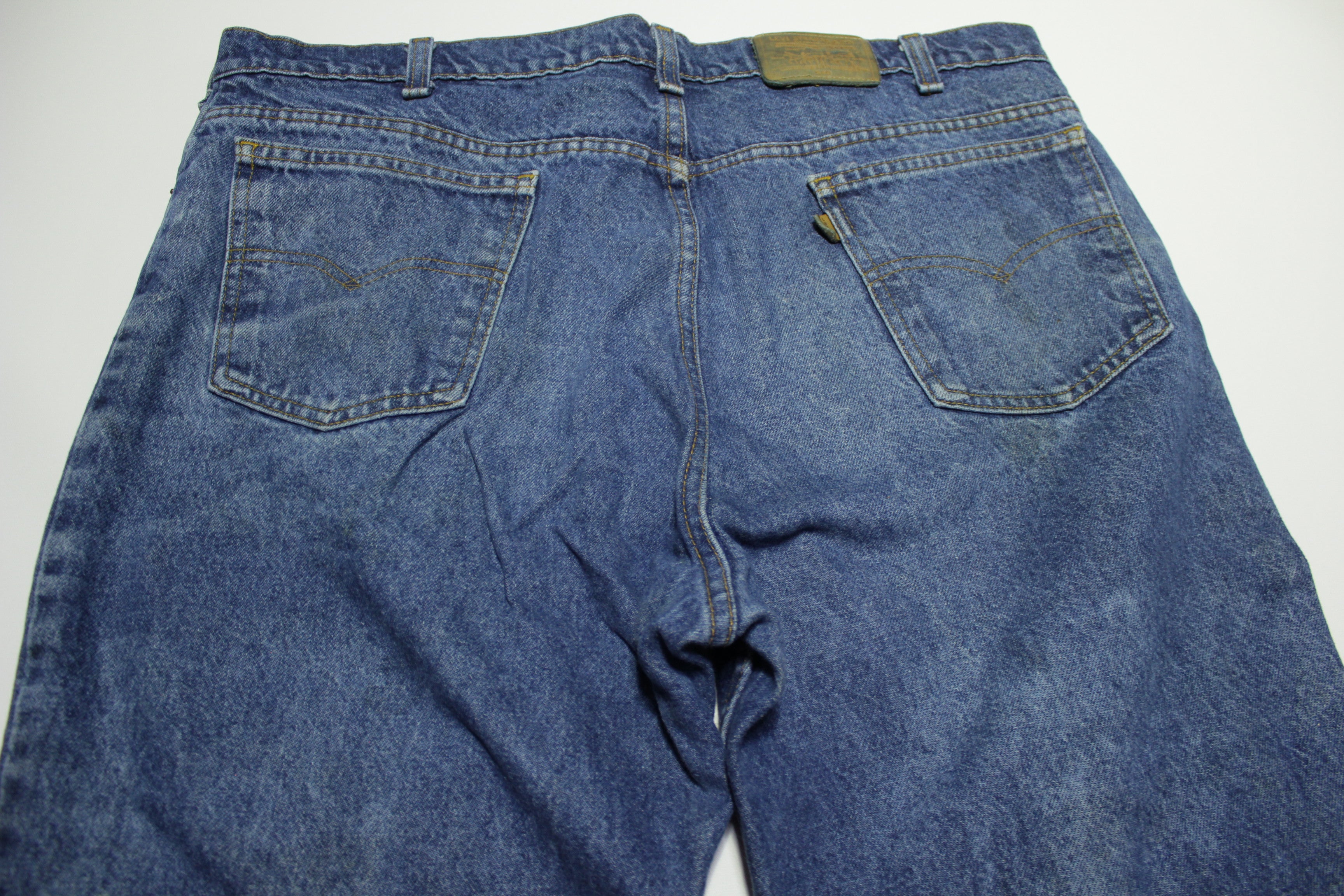 Levis 540 Vintage 80's Denim Grunge Punk Leather Tab Blue Jeans