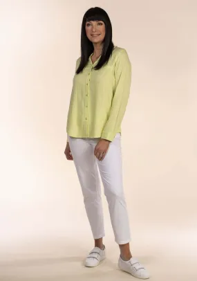 Linen Blouse - Lime