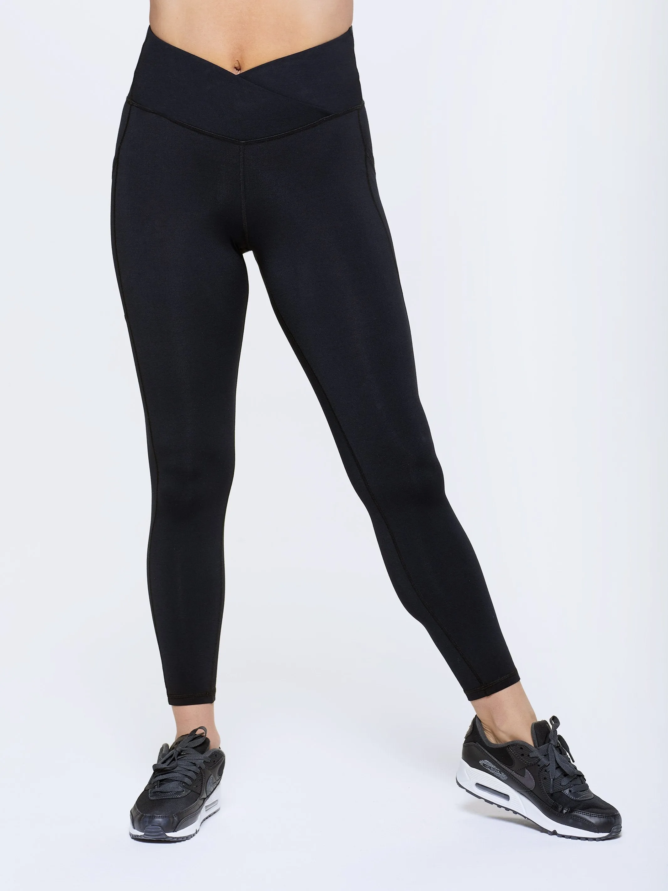 Liquid Snake Embrace Crossover Maternity Leggings