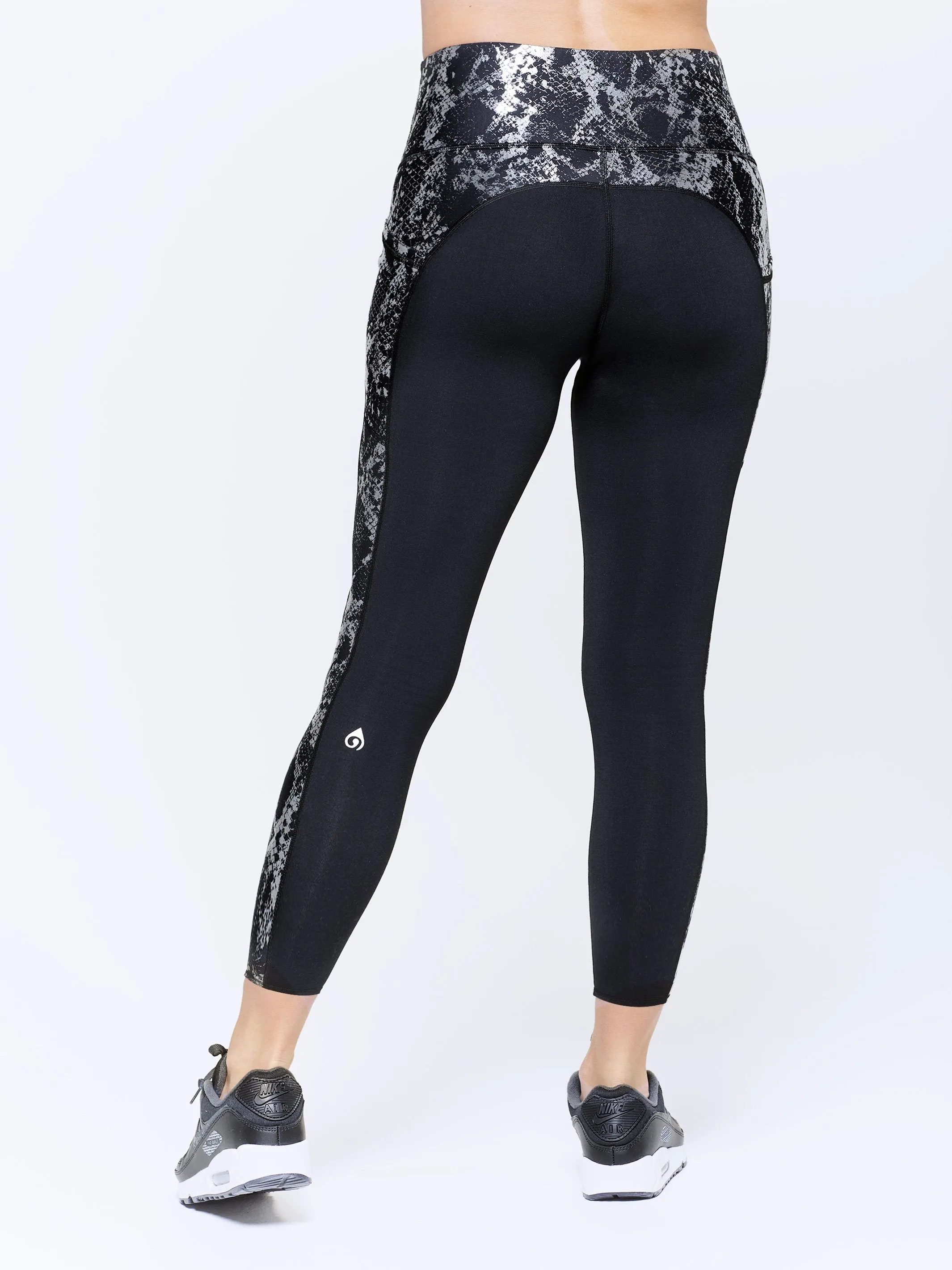 Liquid Snake Embrace Crossover Maternity Leggings