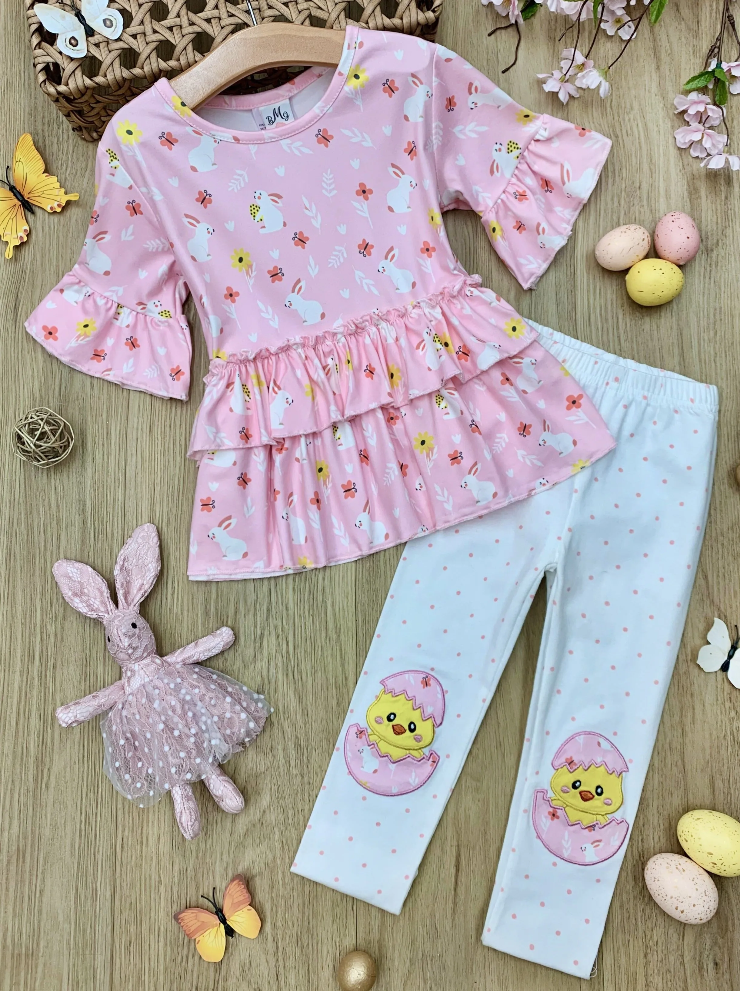 Little Chick Patched Legging Set