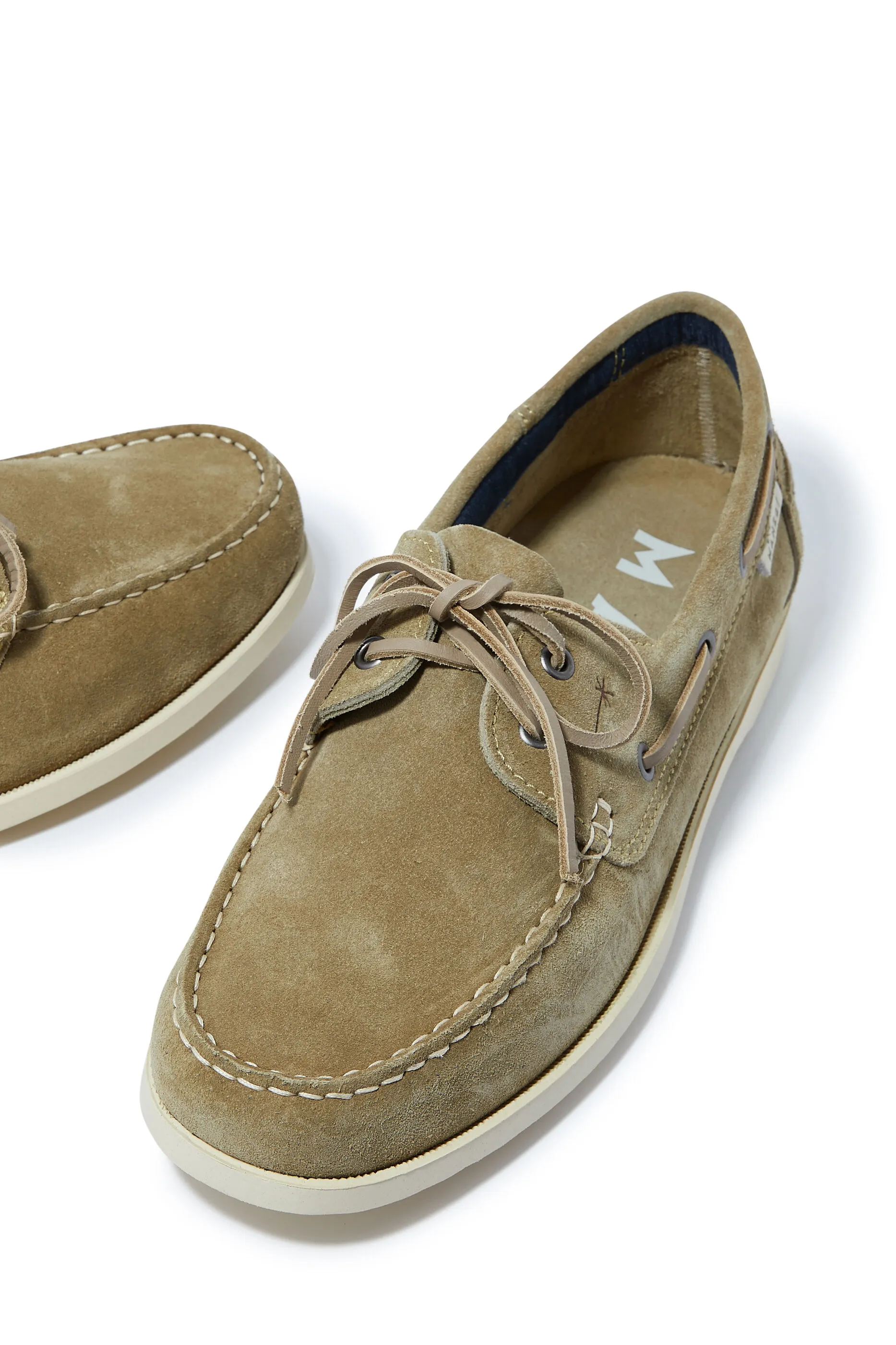 Manebi Suede Boat Shoes