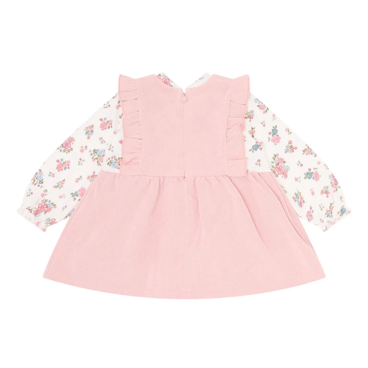 MAYORAL Floral Two-Piece Bodysuit and Dress Set - Pink