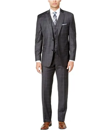 Michael Kors Mens Windowpane Dress Pants Slacks, TW3