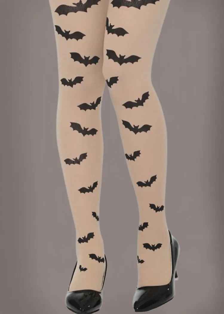 Midnight Hour Gothic Bat Tights