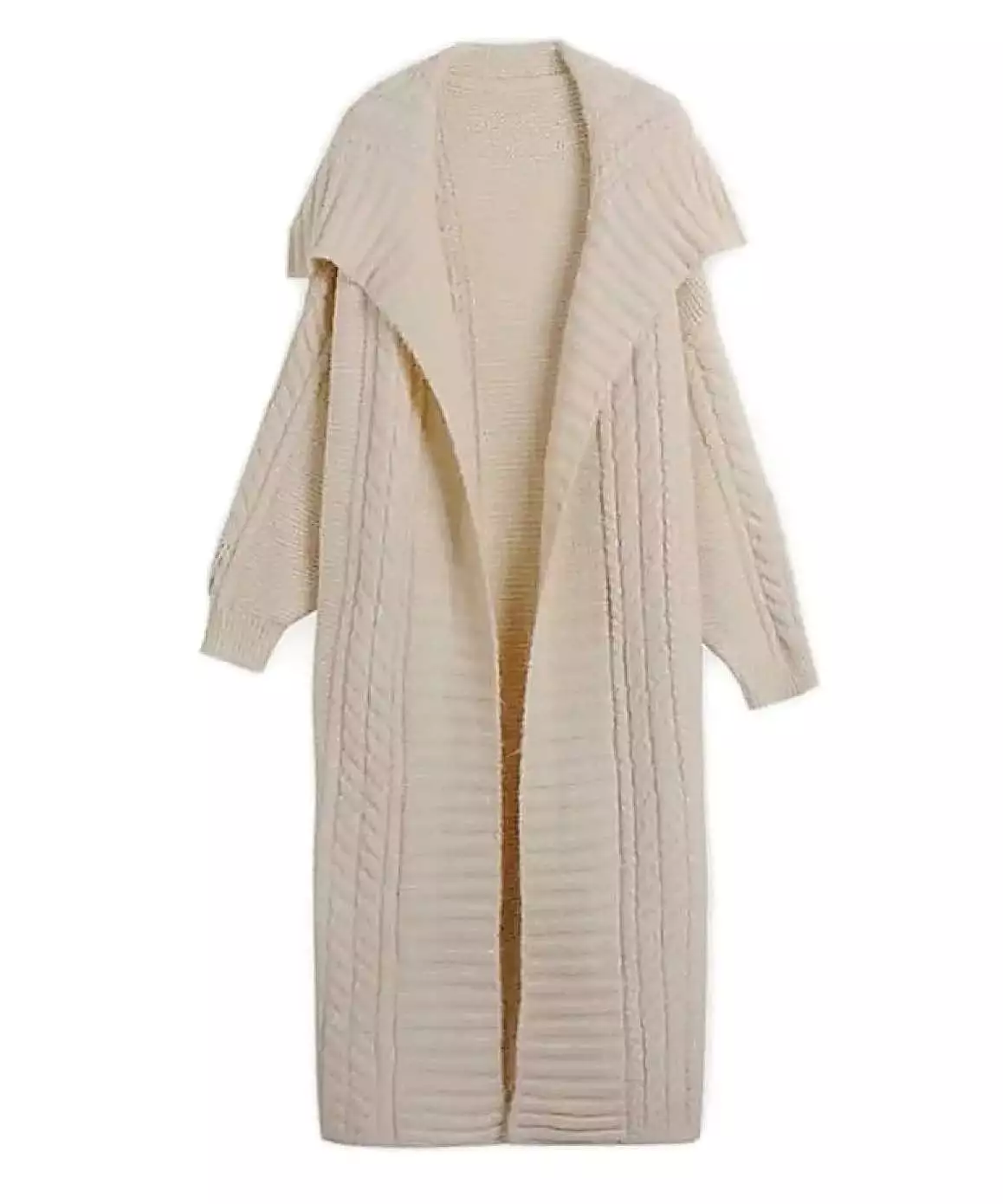 Oversized Mid Length Knitted Cardigan