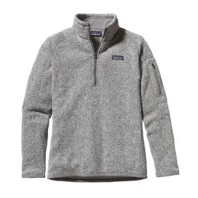 Patagonia Women's Better Sweater Quarter-Zip Fleece 25618 Birch White