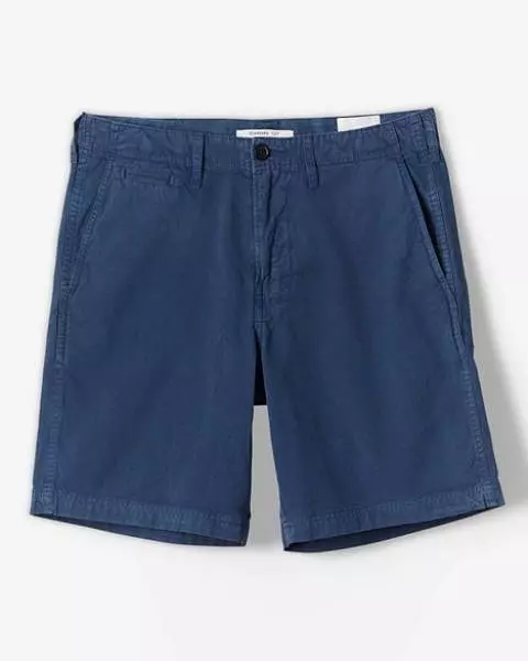 PIMA COTTON CHINO SHORT - DRESS BLUES