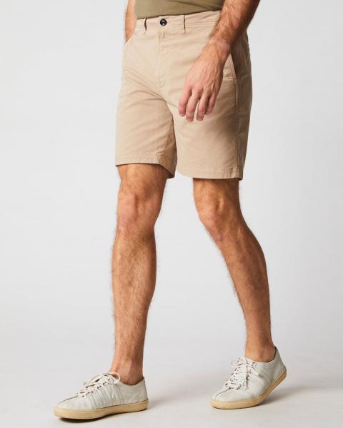 PIMA COTTON CHINO SHORT - KHAKI