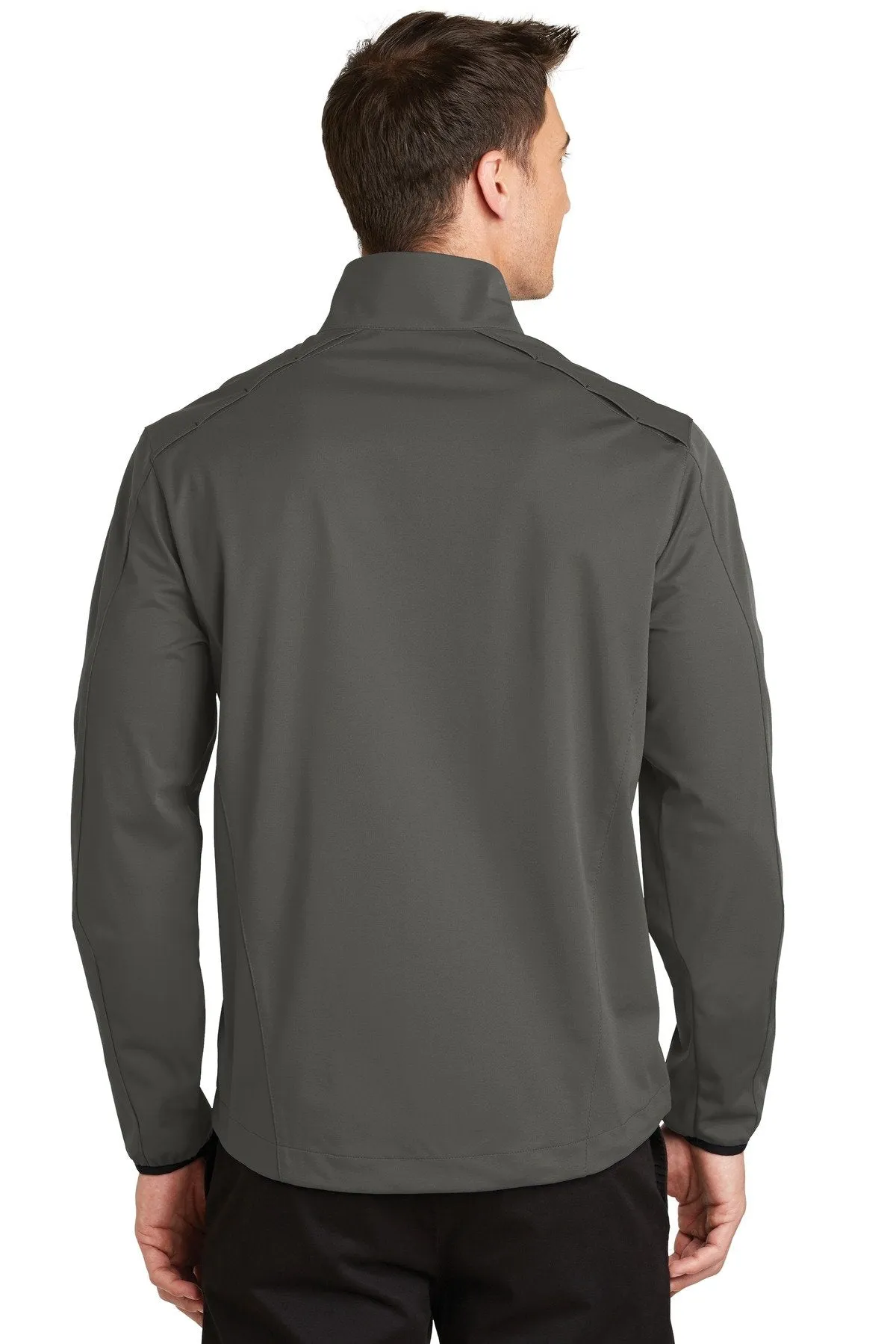 Port Authority Active 1/2-Zip Soft Shell Jacket J716 Grey Steel