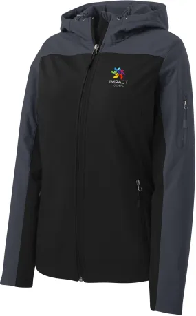 Port Authority Ladies Hooded Core Soft Shell Jacket