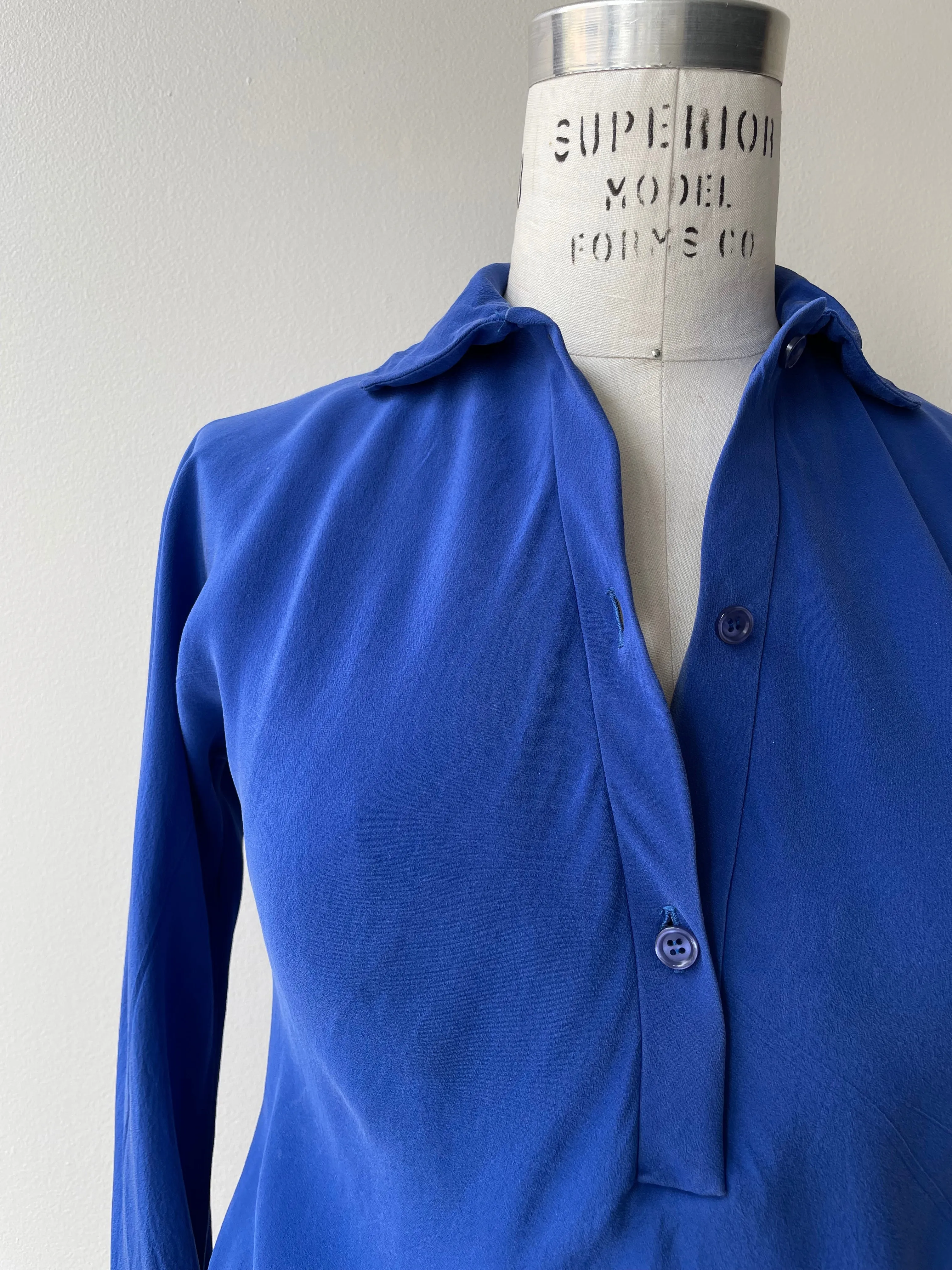 SALE | 1970s Halston Silk Blouse