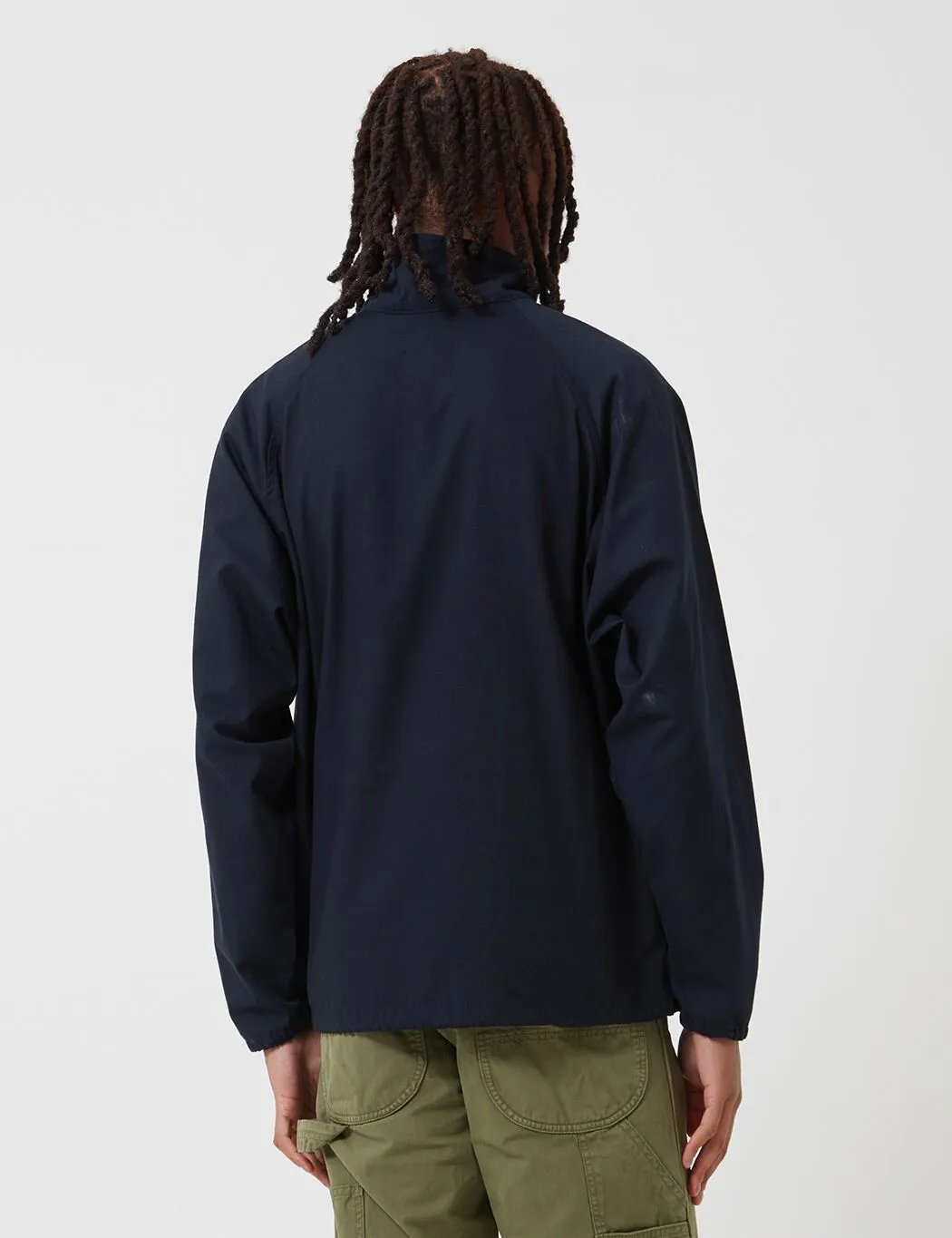 Stan Ray 1/4 Zip Pop Smock Jacket (Ripstop) - Navy Blue