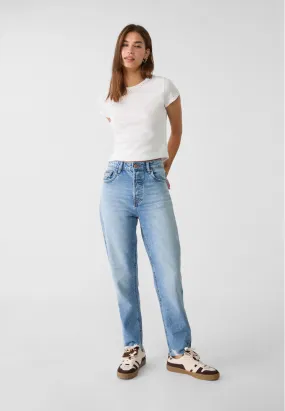 Stradivarius 1460 Mom fit jeans  Blue denim 16