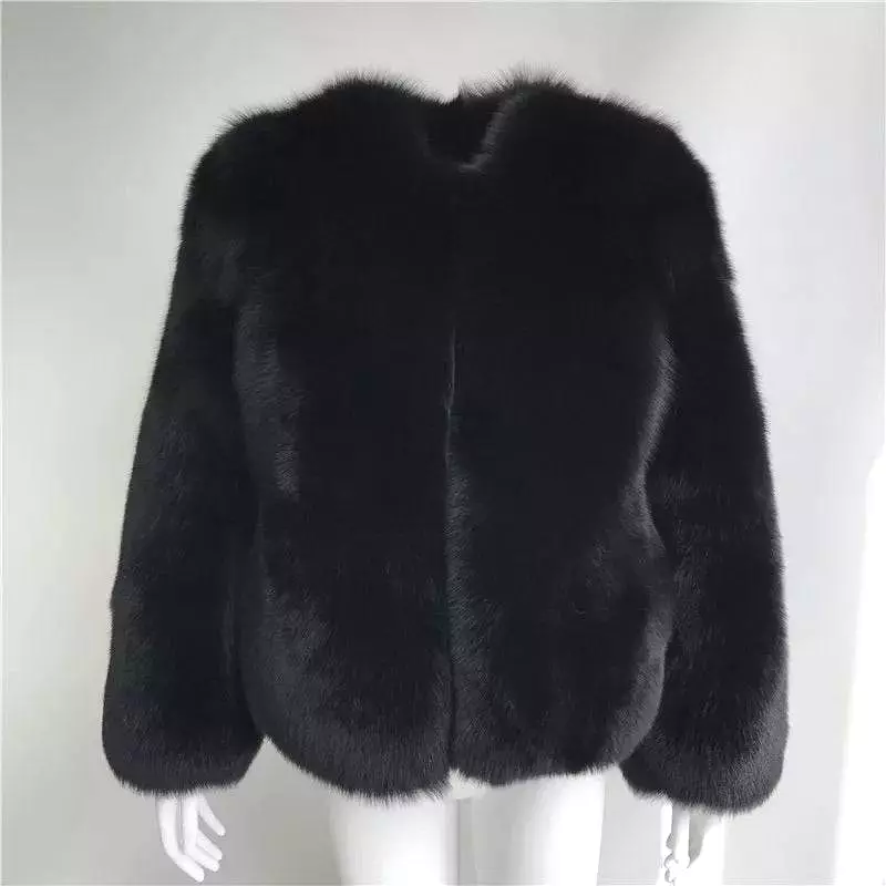 Ultra Plush Mid Length Fox Fur Coat