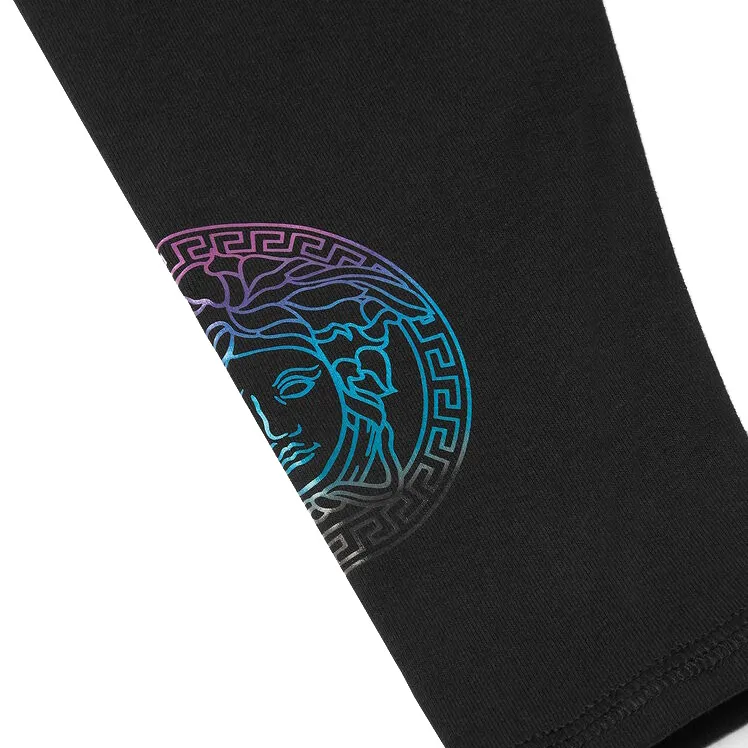 Versace Sweatpants Medusa Print Black Multicolor