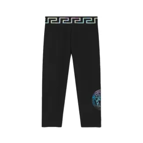 Versace Sweatpants Medusa Print Black Multicolor