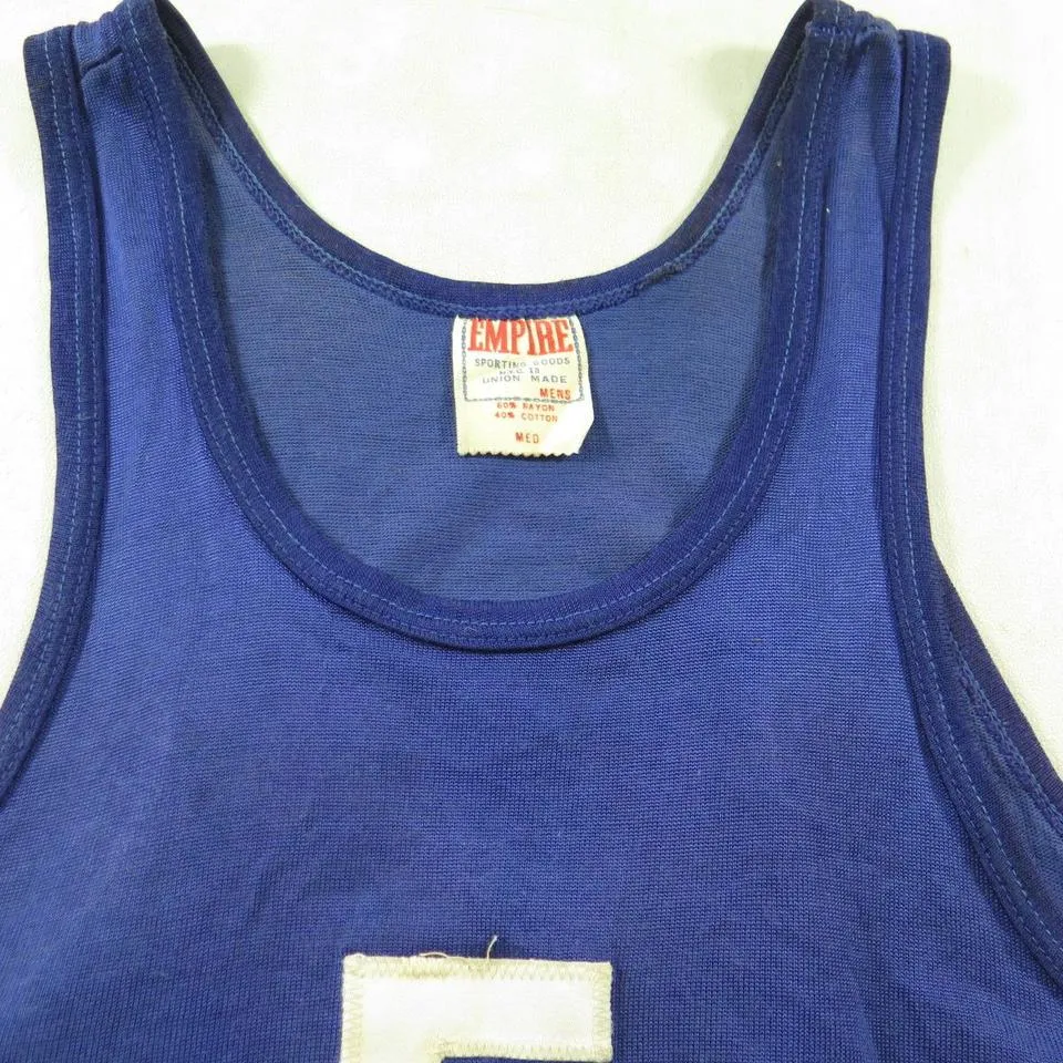 Vintage 50s Empire Durene Basketball Tank Top Med fits Small 60/40 Stripes