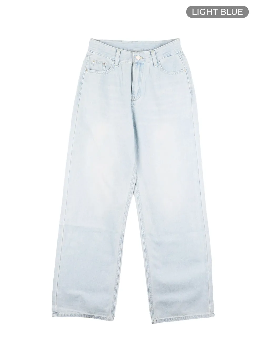 Washed Wide Leg Jeans OM428